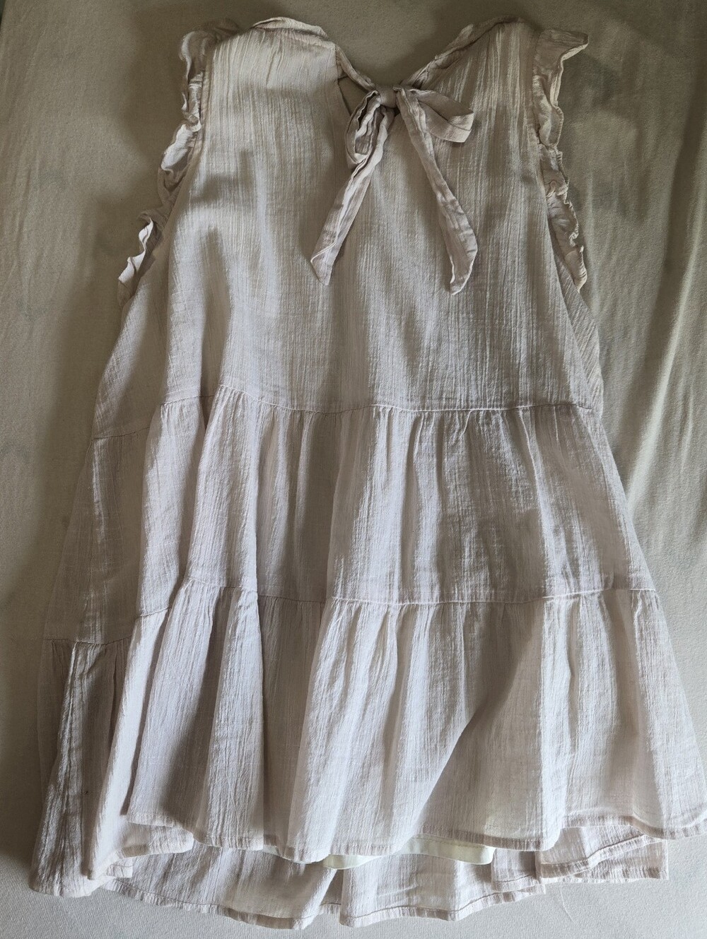 Cream Ruffle Tiered Top - Picture 2 of 7